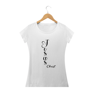 Nome do produto Camiseta  Feminina Gospel Jesus Christ 100% Algodão Qualidade Premium
