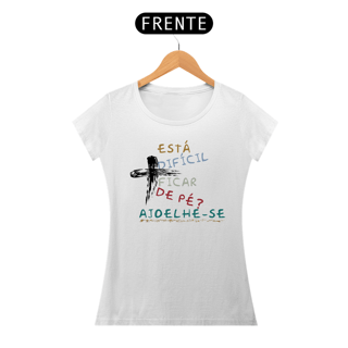 Nome do produto Camiseta Feminina Ajoelhe 100% Algodão Qualidade Premium