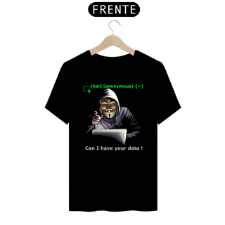 Nome do produto Camiseta Kali  Seus Dados - 100% algodão, Premium