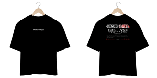 Camiseta Oversized - Jesus died for you (PRETA)