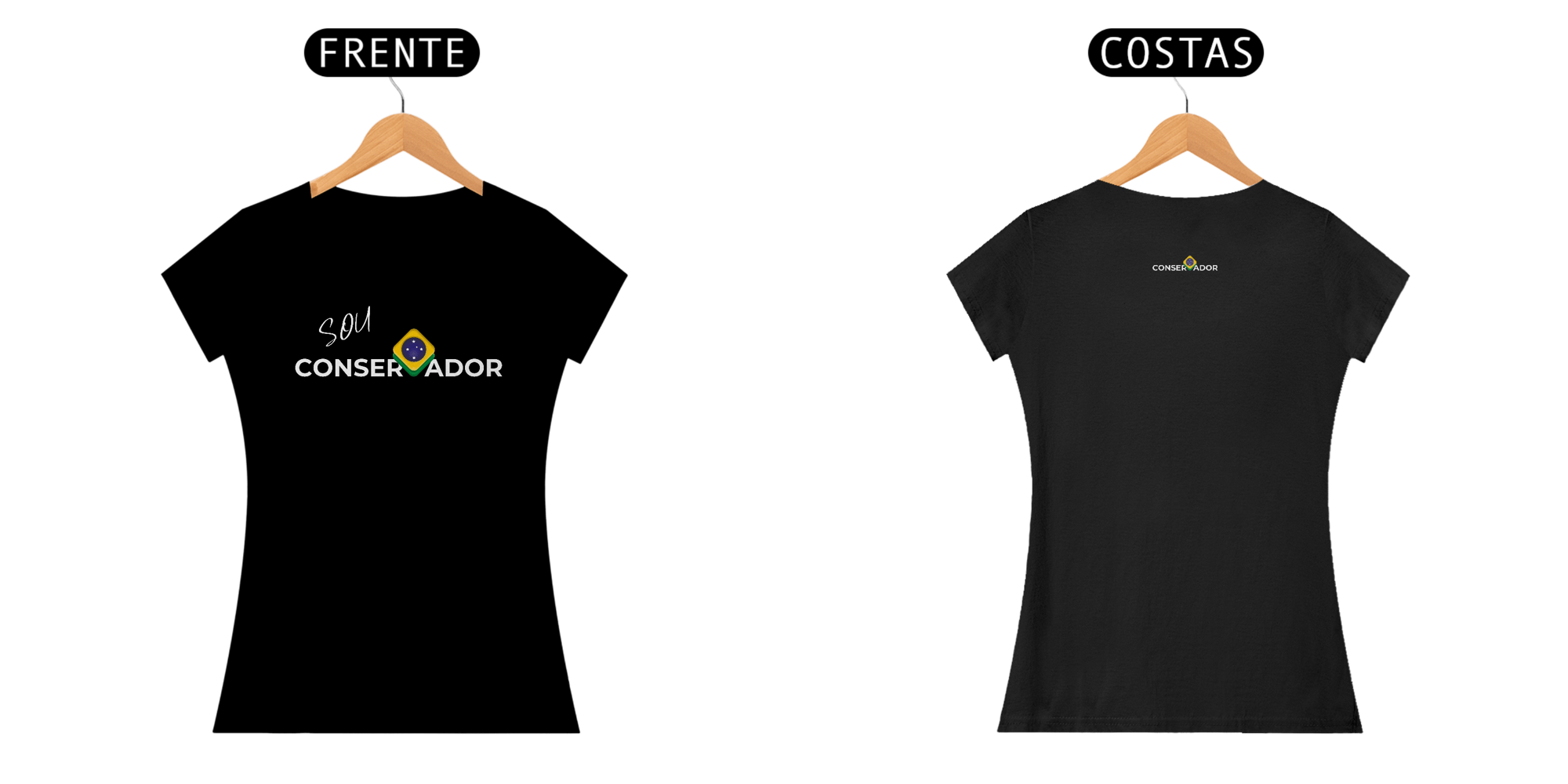 Camiseta Feminina Preta