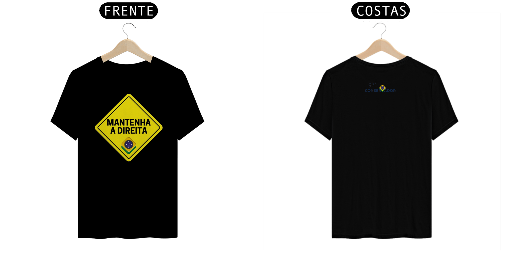 camiseta mantenha a direita 1