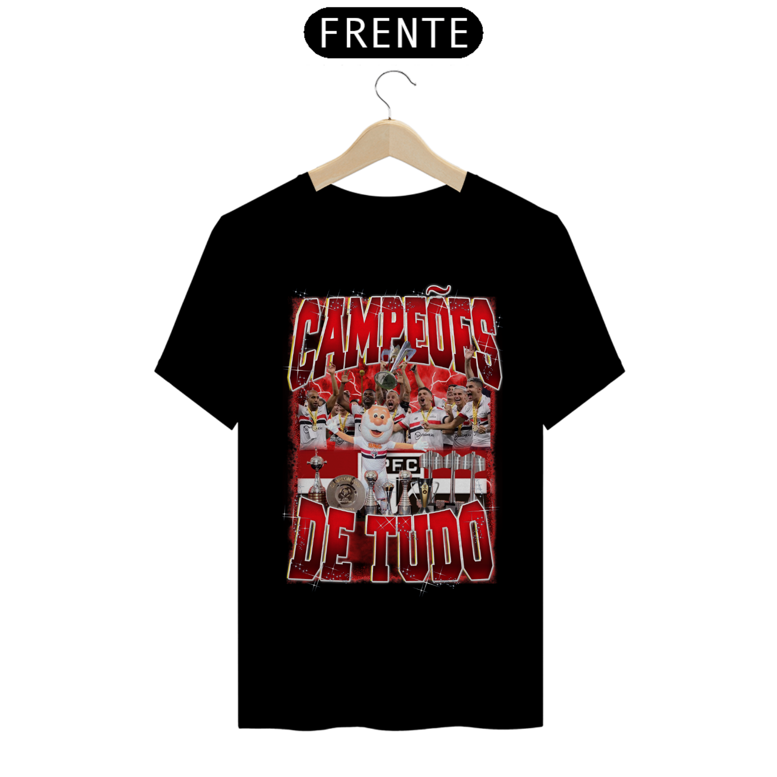 CAMISA PERSONALIZADA CAMPEÕES DE TUDO SÃO PAULO