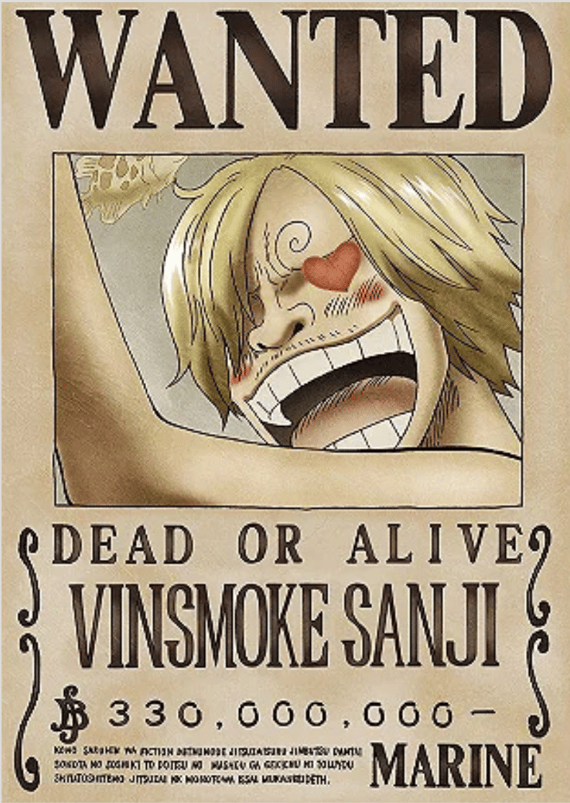 Pôster de Procurado - Sanji: O Chef de Perna Negra!