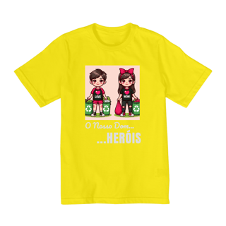 Nome do produto Camiseta Infantil Heróis JUREK Nosso Dom