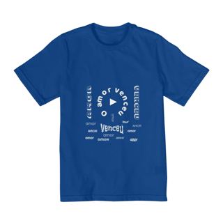 Nome do produto Camiseta Infantil  Amor Venceu