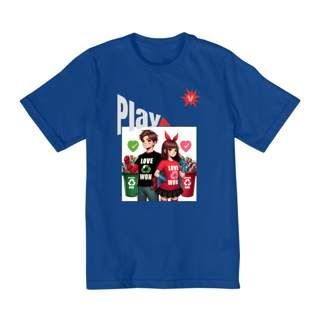 Nome do produto Camiseta Infantil Play Heróis JUventude