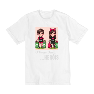 Nome do produto Camiseta Infantil Heróis JUREK Nosso Dom