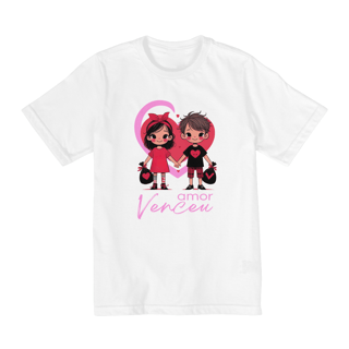 Nome do produto Camiseta Infantil Jurek Amor Venceu