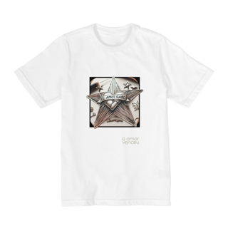 Nome do produto Camiseta Infantil Amor Venceu Artesanato