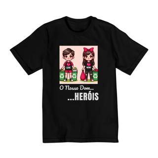 Nome do produto Camiseta Infantil Heróis JUREK Nosso Dom