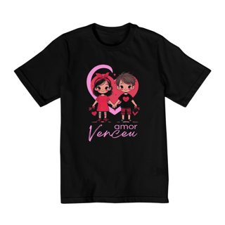 Nome do produto Camiseta Infantil Jurek Amor Venceu