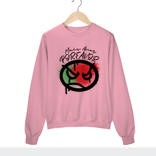 Nome do produto Moletom Fechado Mais Amor Por Favor Log