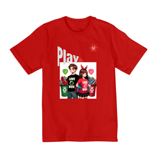 Nome do produto Camiseta Infantil Play Heróis JUventude
