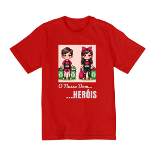 Nome do produto Camiseta Infantil Heróis JUREK Nosso Dom