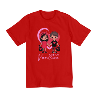Nome do produto Camiseta Infantil Jurek Amor Venceu