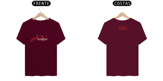 Nome do produto Camiseta Quality Amor Vermelho