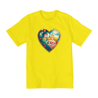 Nome do produto Camiseta Infantil Bela Adormecida e o Príncipe