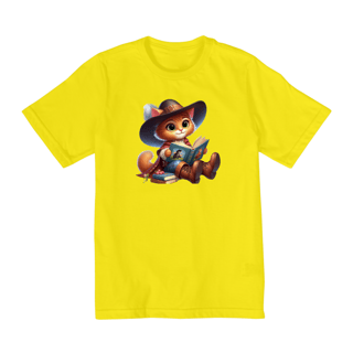 Nome do produto Camiseta Infantil Gato de Botas