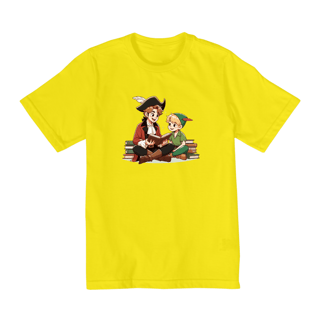 Nome do produto Camiseta Infantil Peter Pan e Capitão Gancho