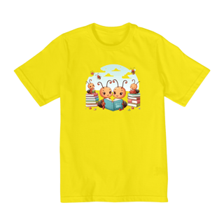 Nome do produto Camiseta Infantil Formigas Leitoras