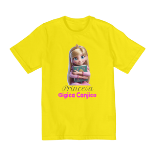 Nome do produto Camiseta Infantil Princesa Gigica Canjica