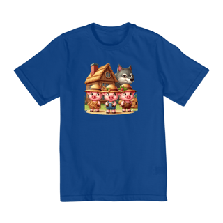 Nome do produto Camiseta Infantil Casa dos Três Porquinhos