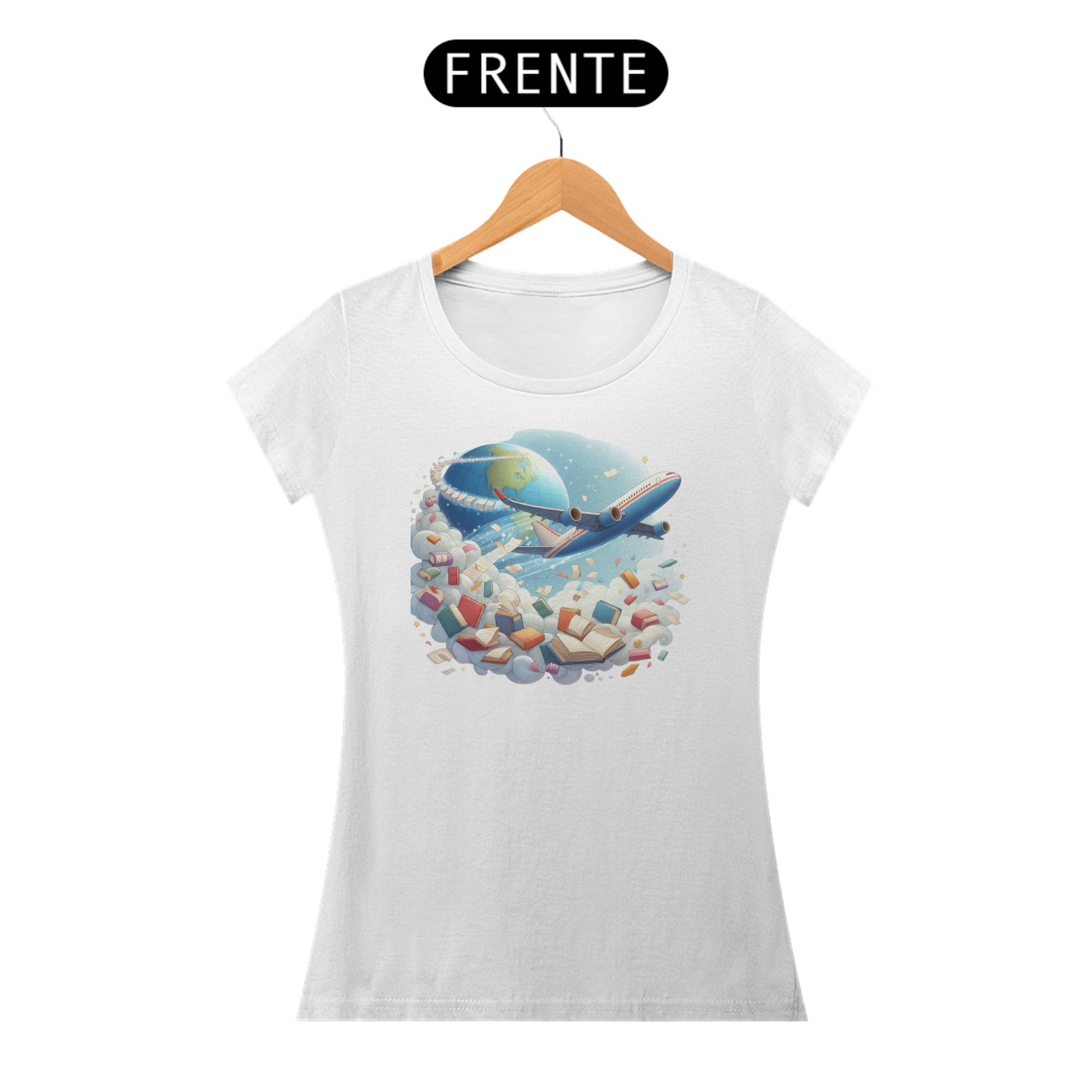 Camiseta Feminina Viagem Literária