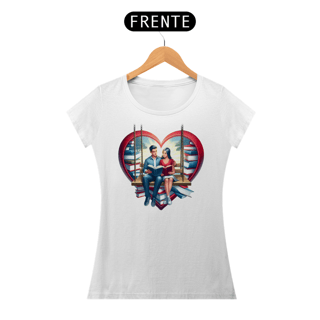 Nome do produto Camiseta Feminina Casal Literário