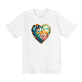 Nome do produto Camiseta Infantil Bela Adormecida e o Príncipe