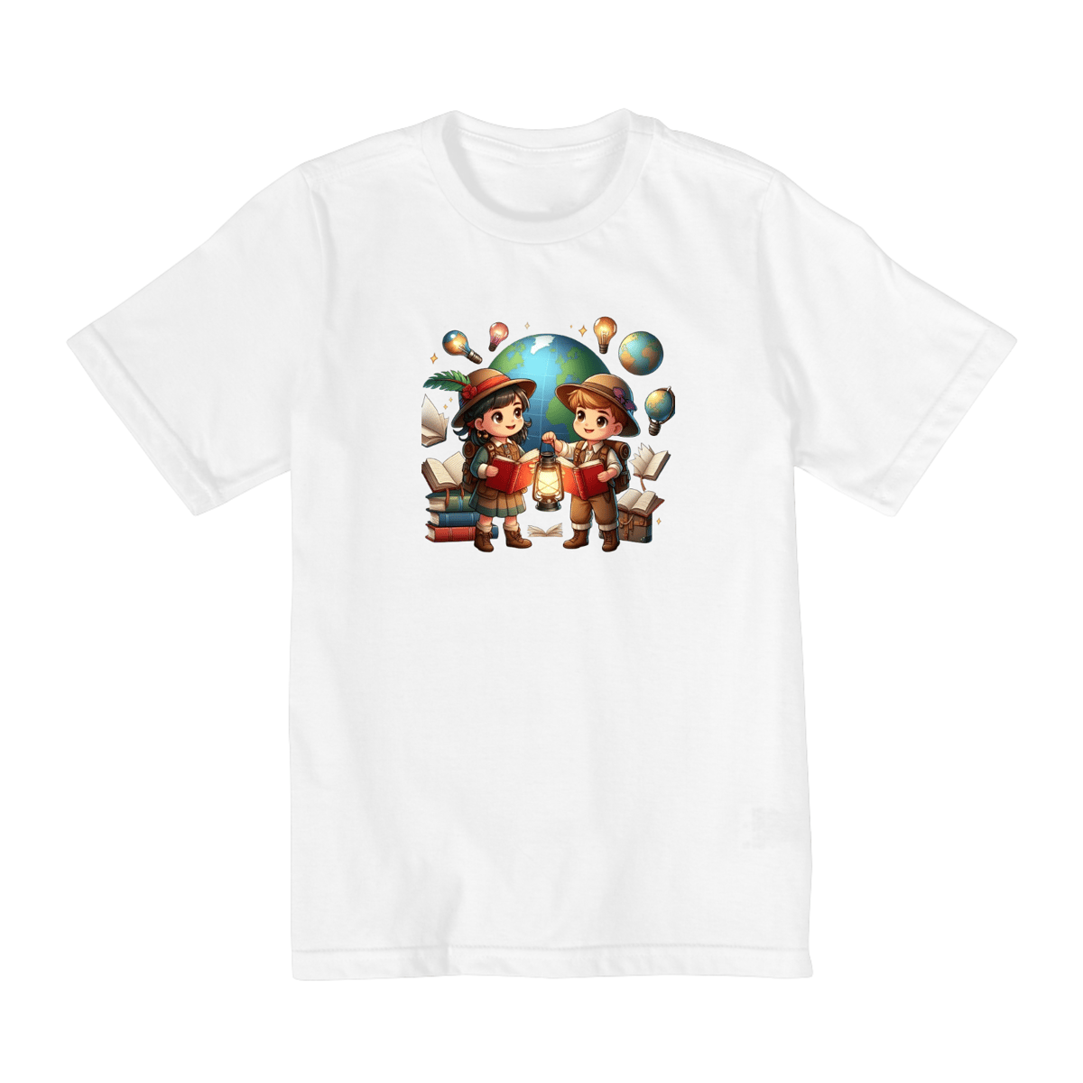 Nome do produto: Camiseta Infantil Crianças Aventureiras