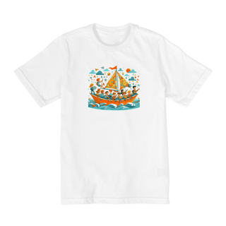 Camiseta Infantil Navegando pelo Conhecimento