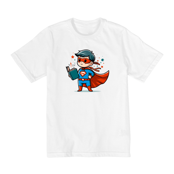 Camiseta Infantil Super Menino Leitor
