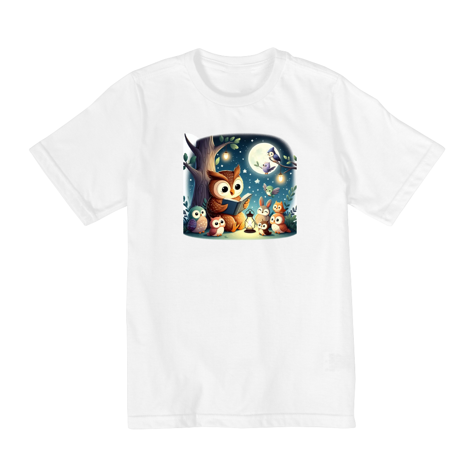 Camiseta Infantil Coruja Leitora