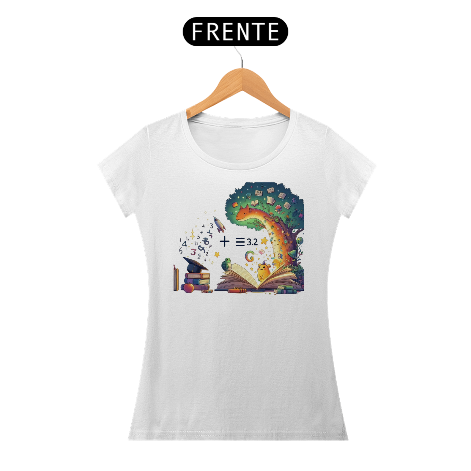 Camiseta Feminina Fórmulas Matemáticas