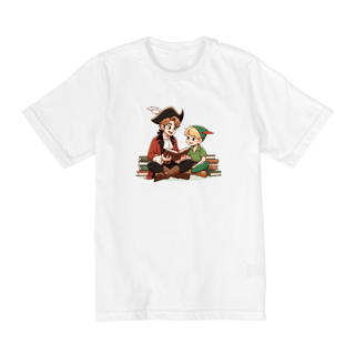 Nome do produto Camiseta Infantil Peter Pan e Capitão Gancho