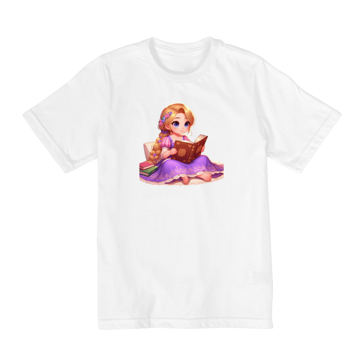 Nome do produto: Camiseta Infantil Rapunzel