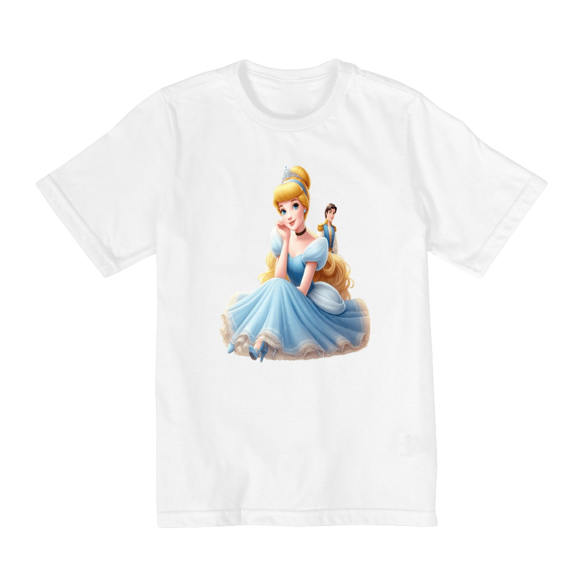Nome do produto: Camiseta Infantil Cinderela
