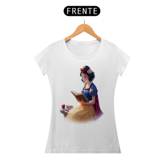 Nome do produto Camiseta Feminina Branca de Neve Leitora