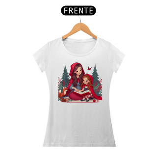 Nome do produto Camiseta Feminina Chapeuzinho  e Mãe
