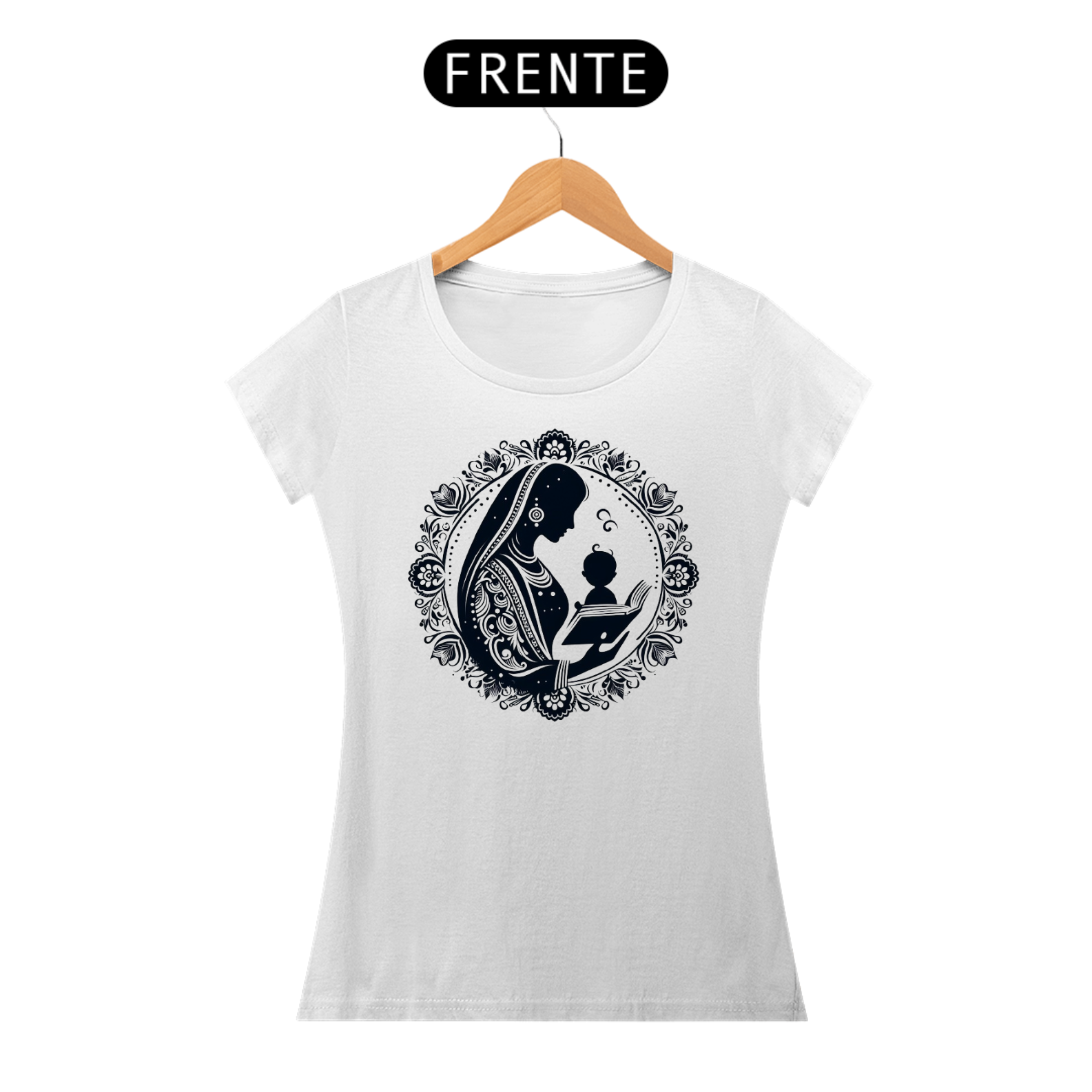 Camiseta Feminina Mãe Leitora Indiana