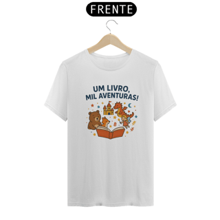 Nome do produto Camiseta Um Livro Mil Aventuras