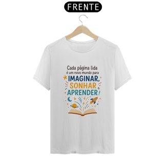 Nome do produto Camiseta Cada Página Lida