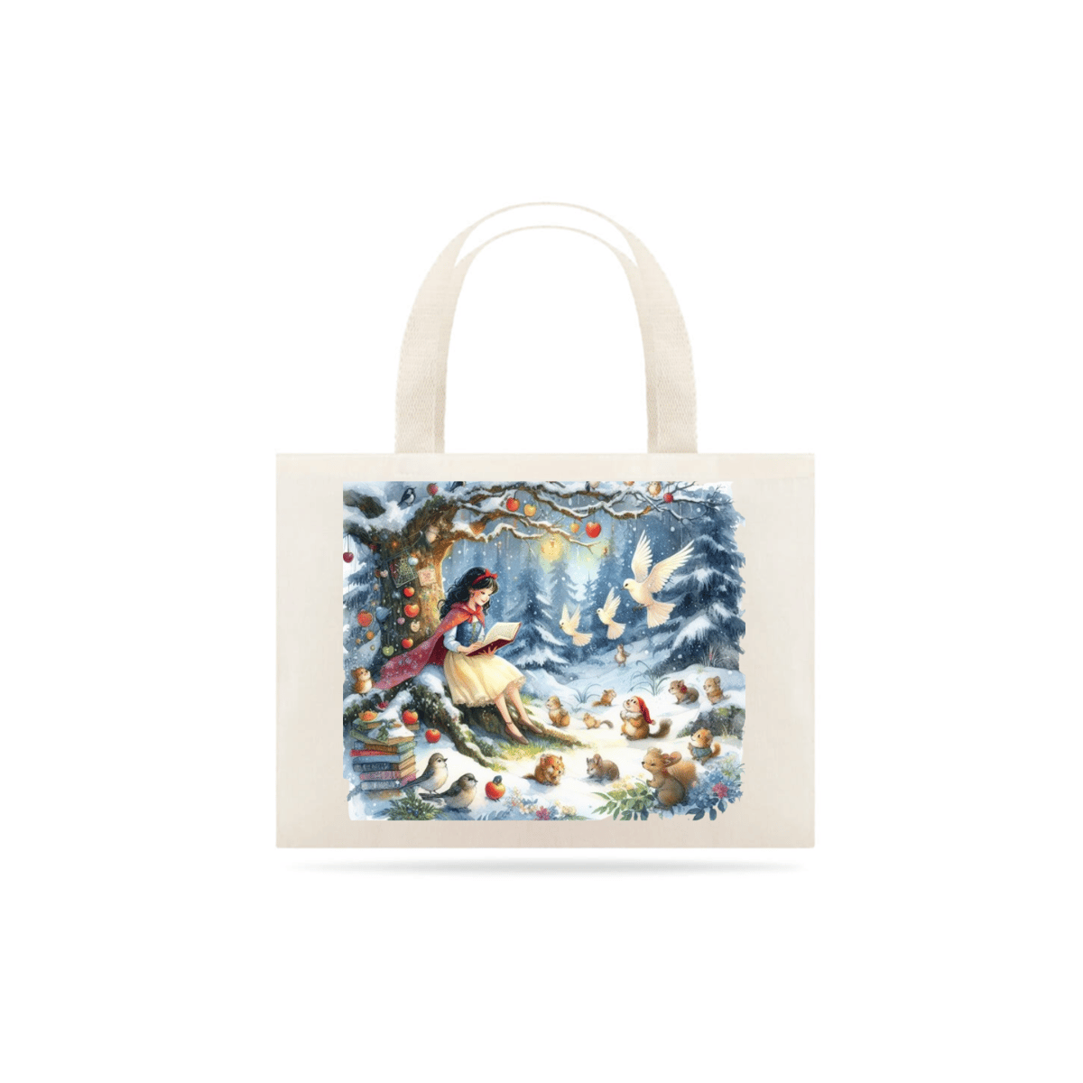 Nome do produto: Eco Bag Branca de Neve Leitora