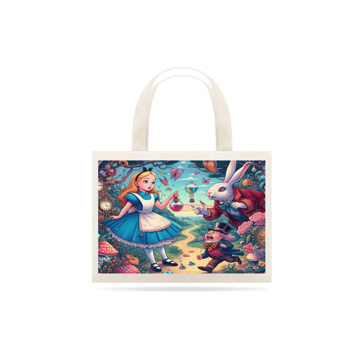 Nome do produto: Eco Bag Alice no País Das Maravilhas