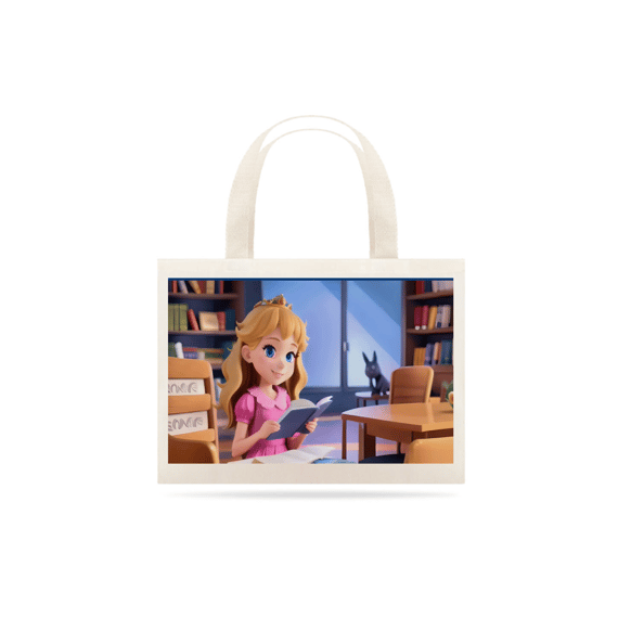 Eco Bag Princesa Gigica Canjica Lendo