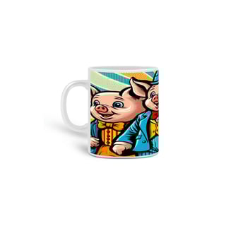 Nome do produto Caneca Os Três Porquinhos Arte Pop