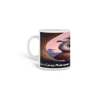 Nome do produto Caneca Gil, a Coruja Madrugadora