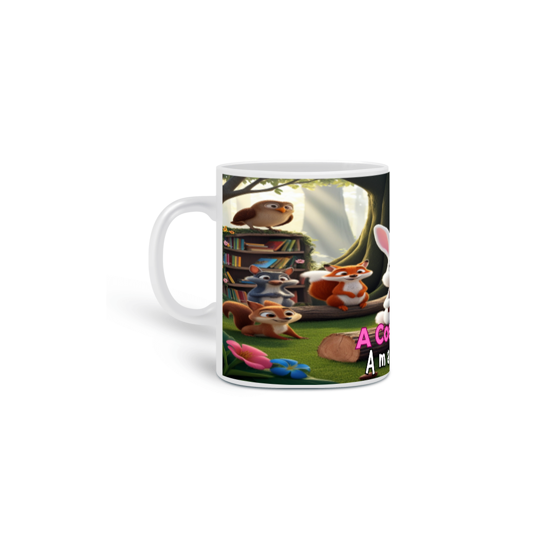 Nome do produto: Caneca A Coelha Que Amava Ler