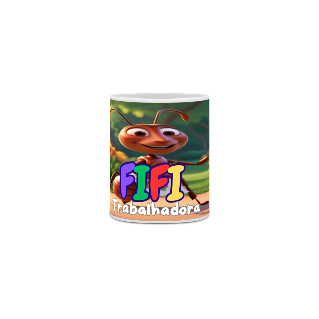 Nome do produto: Caneca Fifi Trabalhadora